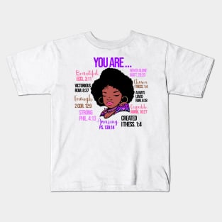 God Says you are so much more, Black History, Black lives matter Kids T-Shirt